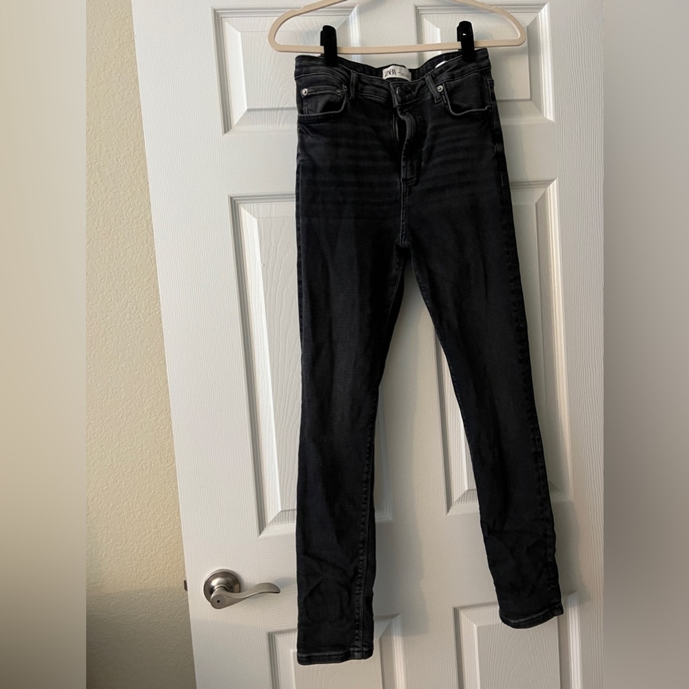 Black Zara High waist skinny jeans